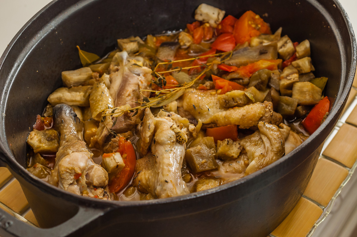 Kédjénou de poulet bicyclette